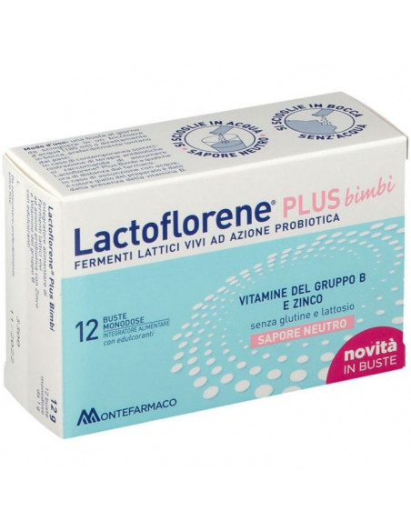 Lactoflorene plus bimbi 12bustine fermenti lattici