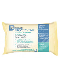 Dermovitamina Proctocare salviette detergenti specifiche per l'igiene anale e intima 15 pezzi