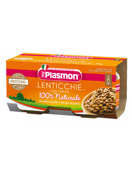 PLASMON OMOG LENTICCHIE 2X80G