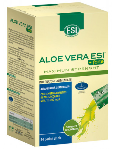 Esi Aloe Vera pocket drink +Forte Massima Forza per depurare l'organismo 24 stick