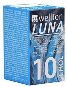 WELLION LUNA CHOLES STRIPS10PZ