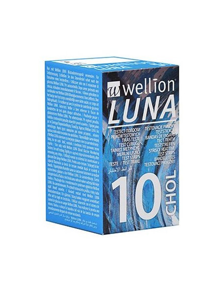 WELLION LUNA CHOLES STRIPS10PZ