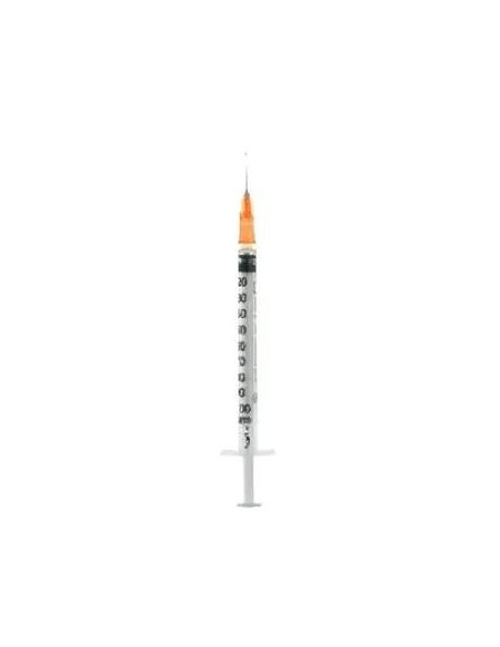 Siringa per insulina extrafine 1ml 100 ui ago removibile 26 gauge 0,45x12 mm 1 pezzo