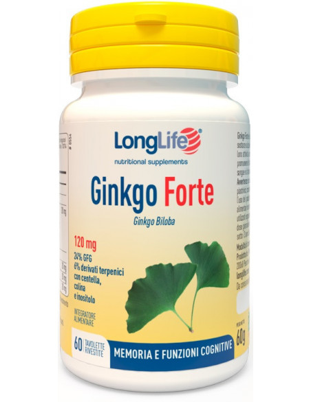 Longlife ginkgo forte 60 tavolette