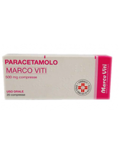 Paracetamolo marco viti 20 compresse 500mg