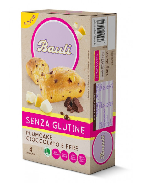 Bauli plumcake cioc-pere 4x35g