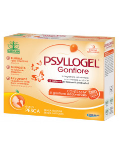 Psyllogel Gonfiore contro il gonfiore addominale gusto pesca 10 bst