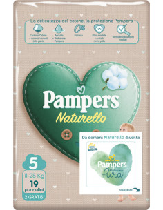 Pampers natur junior cp 17pz piu 2