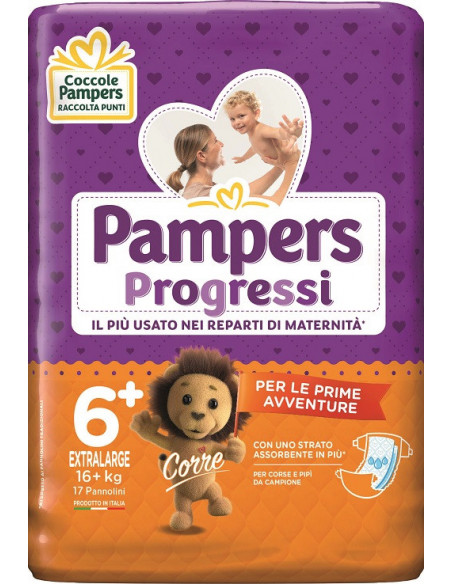 Pampers progressi xl 17pz