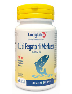 Olio fegato merl 60pr longlif