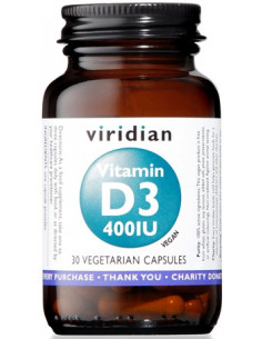 Vitamin d3 400iu 30 capsule veg