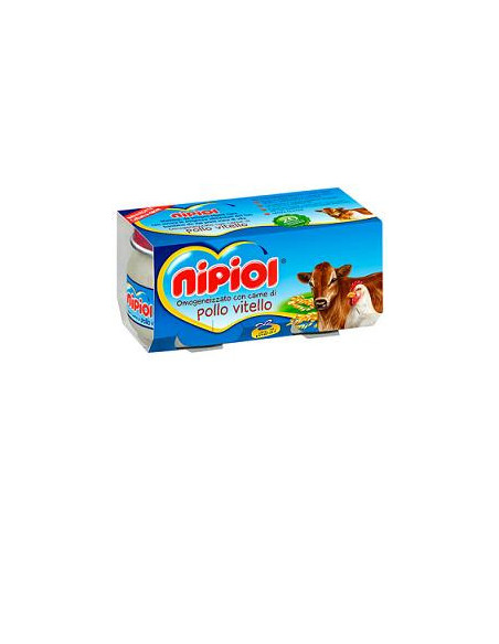 Nipiol omog vitello pollo 2x80