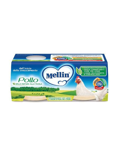 Mellin omog pollo 2x120g