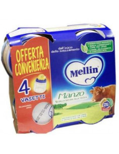 Mellin omog manzo 4x80g