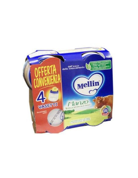 Mellin omog manzo 4x80g