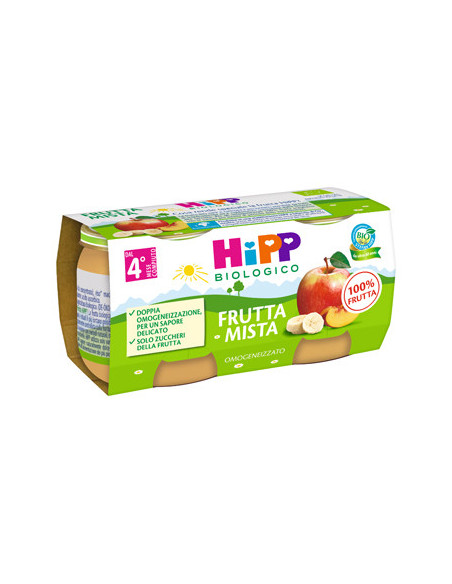 Hipp bio omog frut mista 2x80g