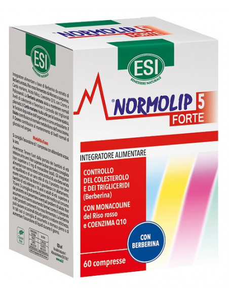 Esi Normolip 5 Forte per il controllo del colesterolo e dei trigliceridi 60 compresse