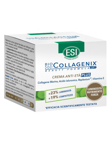 Esi Biocollagenix crema anti età Plus per luminosità, nutrimento e compattezza 50ml