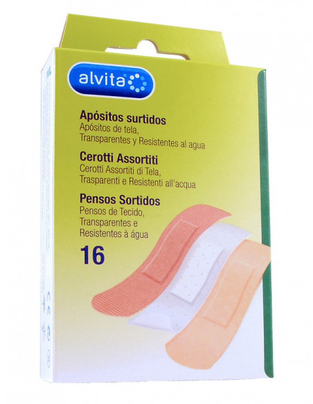 Alvita cerotti assortiti 16pz