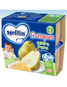 Mellin frutta pura pera 4x100g