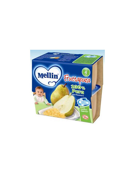 Mellin frutta pura pera 4x100g