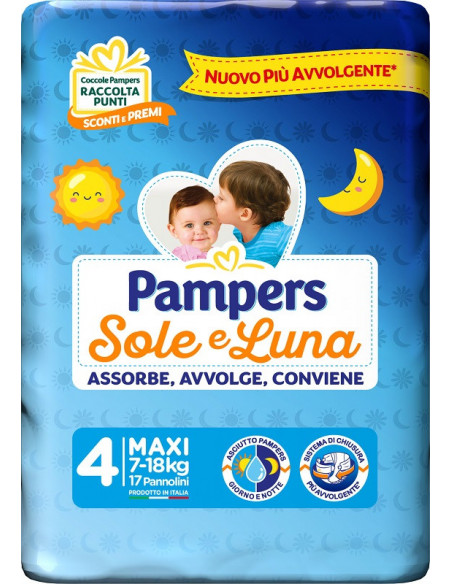 Pampers sole&luna maxi 17pz