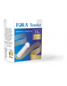 METER - FORA TENDER LANCETTE PUNGIDITO 33G 25PEZZI - Clubfarma