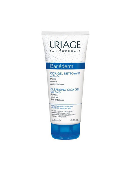 URIAGE - BARIEDERM CICA-GEL DETERGENTE LENITIVO 200ML - Clubfarma