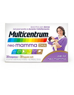 MULTICENTRUM NEO MAMMA DHA 30 COMPRESSE + 30 CAPSULE MOBILI - Clubfarma