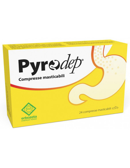 ERBOZETA PYRODEP 24 COMPRESSE MASTICABILI AZIONE ANTISPATICA E GASTROPROTETTIVA - Clubfarma