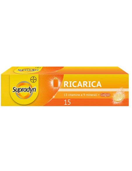 SUPRADYN RICARICA 15 COMPRESSE EFFERVESCENTI - Clubfarma