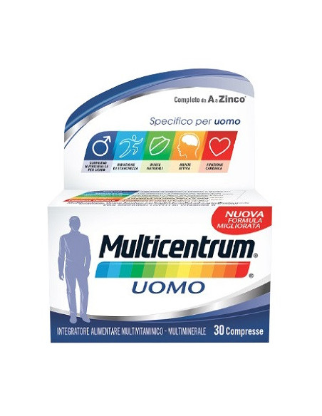 MULTICENTRUM UOMO VITAMINE 30 COMPRESSE - Clubfarma