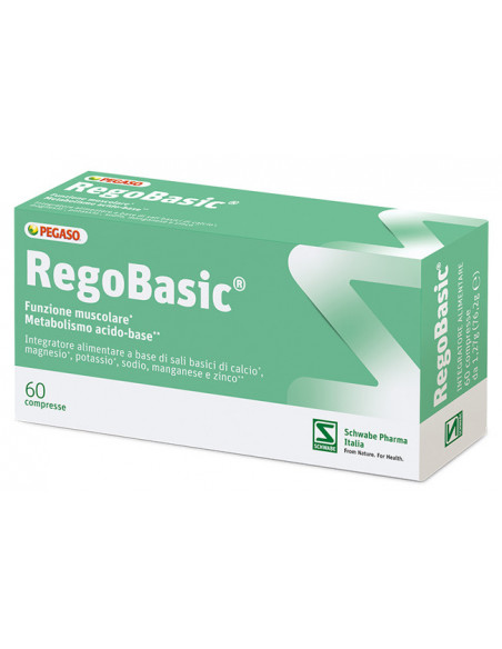 PEGASO REGOBASIC INTEGRATORE ALIMENTARE SALI BASICI 60 COMPRESSE - Clubfarma