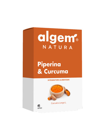 ALGEM NATURA PIPERINA & CURCUMA METABOLISMO 45 CAPSULE - Clubfarma