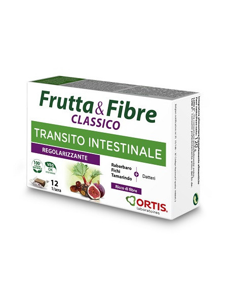 FRUTTA & FIBRE CLASSICO TRANSITO INTESTINALE 12 CUBETTI - Clubfarma