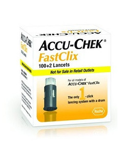 ROCHE - ACCU-CHEK FASTCLIX 100 + 2 LANCETTE PUNGIDITO - Clubfarma