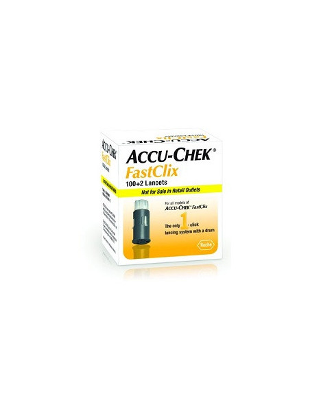 ROCHE - ACCU-CHEK FASTCLIX 100 + 2 LANCETTE PUNGIDITO - Clubfarma