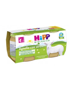 HIPP BIO OMOGENEIZZATO AGNELLO CON VERDURE 2VASETTIX80G - Clubfarma