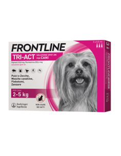 FRONTLINE TRI-ACT 3PIPETTE CANI DA 2-5KG ANTIPARASSITARIO - Clubfarma