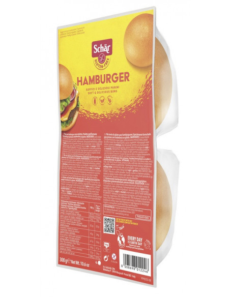 SCHAR PANINI PER HAMBURGER SENZA GLUTINE 300G - Clubfarma