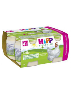 HIPP BIO OMOGENEIZZATO POLLO 4VASETTIX80G - Clubfarma