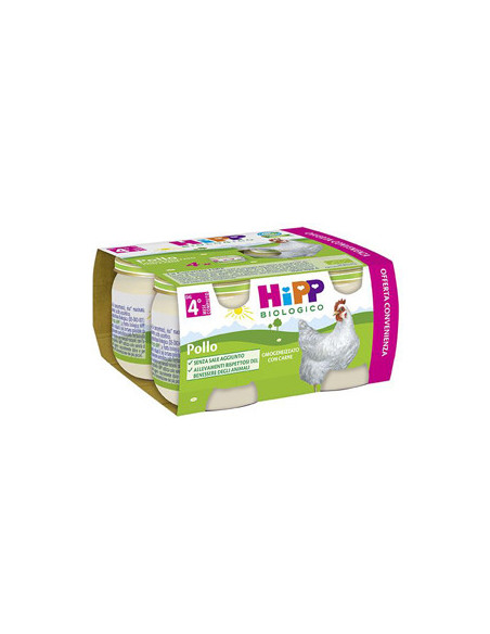 HIPP BIO OMOGENEIZZATO POLLO 4VASETTIX80G - Clubfarma