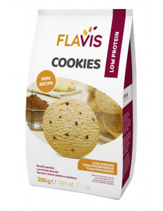 MEVALIA FLAVIS COOKIES BISCOTTI APROTEICI 200G - Clubfarma