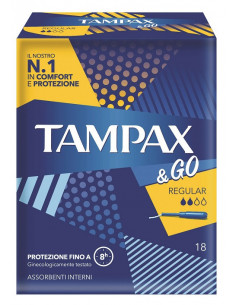 TAMPAX&GO REGULAR 18PZ