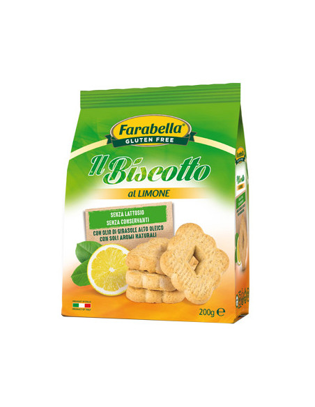 FARABELLA BISCOTTO LIMONE SENZA GLUTINE E LATTOSIO 200G - Clubfarma