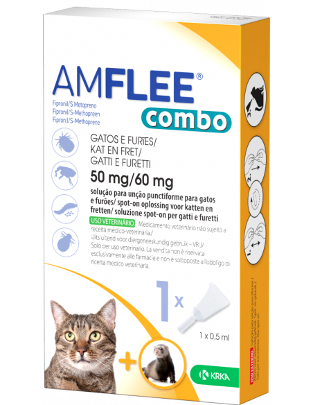 AMFLEE COMBO 1 PIPETTA 50MG/60MG ANTIPARASSITARIO - Clubfarma