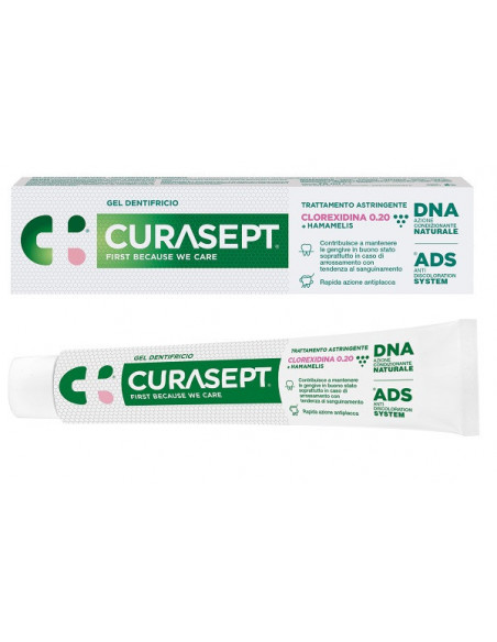 Curasept gel dentif ads dna as