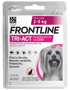 Frontline tri-act*1pip 2-5kg