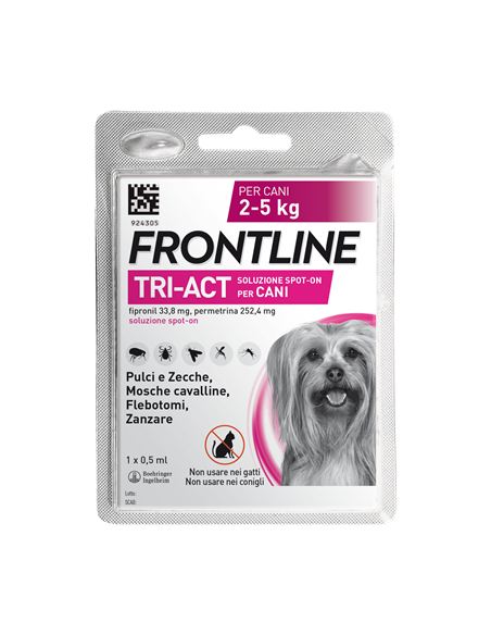 Frontline tri-act*1pip 2-5kg