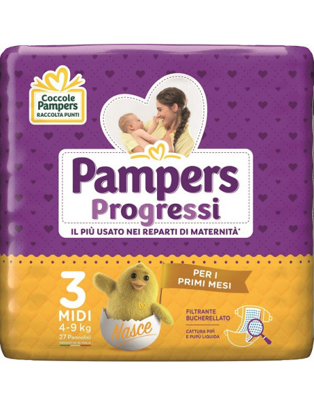 Pampers progressi midi 27pz